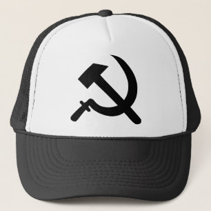 Gorra De Camionero icono del martillo y de la hoz