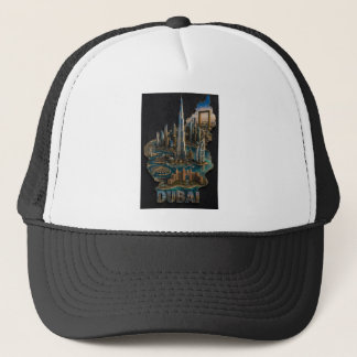 Gorra De Camionero Icono horizonte de Dubái Arte 3D
