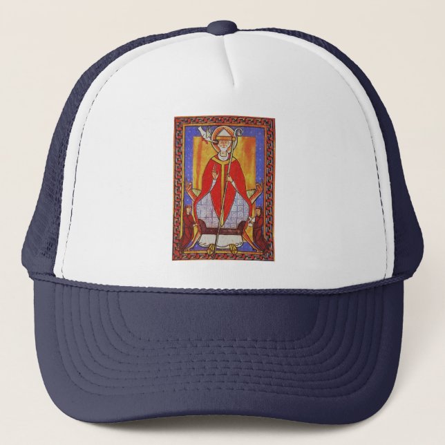 Gorra De Camionero Icono medieval de San Gregorio Magno (Anverso)