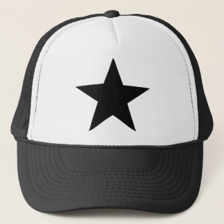 Gorra De Camionero icono negro de la estrella