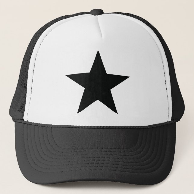 Gorra De Camionero icono negro de la estrella (Anverso)