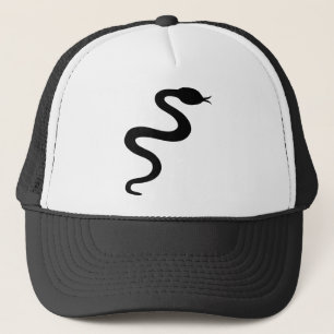 Gorra De Camionero icono negro de la serpiente