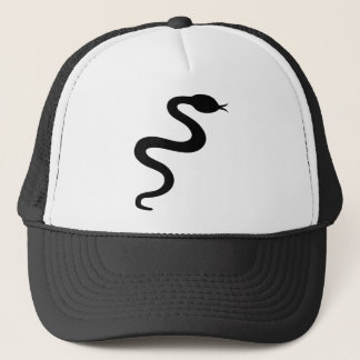 Gorra De Camionero icono negro de la serpiente