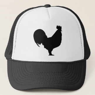 Gorra De Camionero icono negro del gallo