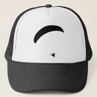 Gorra De Camionero icono negro del paragliding