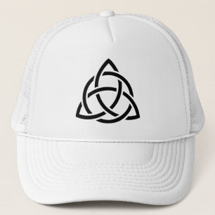 Gorra De Camionero Icono negro original de Triquetra Celta Knot