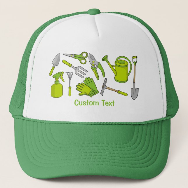 Gorra De Camionero Iconos de jardinería (Anverso)