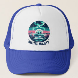 Gorra De Camionero Icy Blue Retro Polar Bear Arcadio Majesty