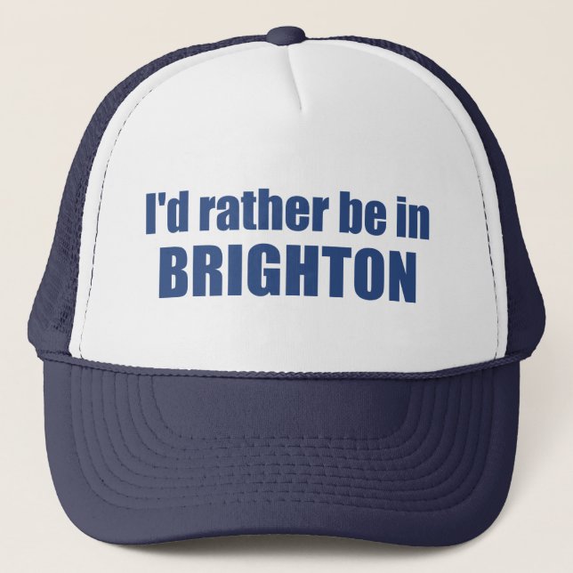 Gorra De Camionero I'd Rather Be In Brighton Utah (Anverso)
