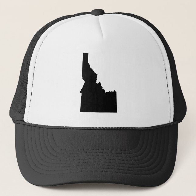 Gorra De Camionero Idaho en negro (Anverso)