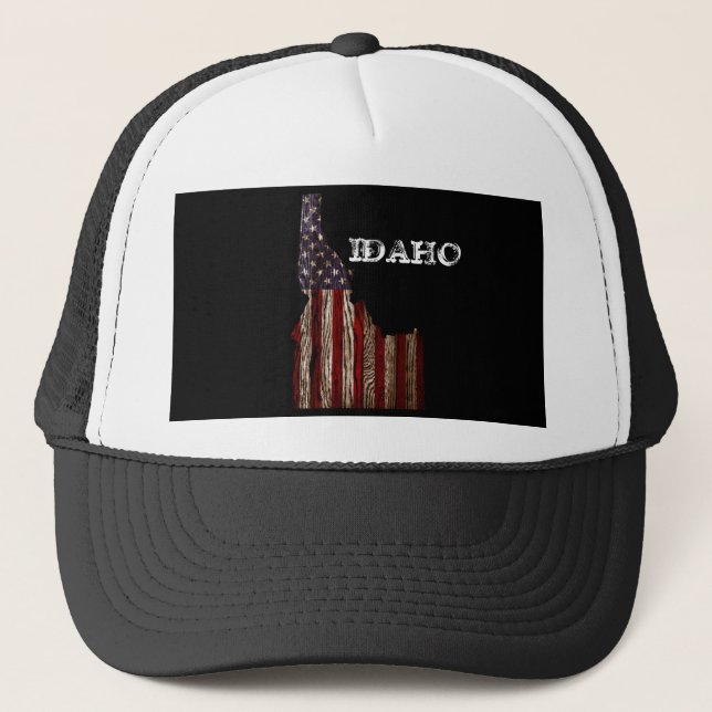 GORRA DE CAMIONERO IDAHO PATRIOT BURNT WOOD CLR (Anverso)