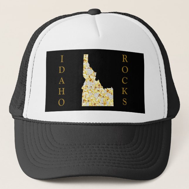 GORRA DE CAMIONERO IDAHO ROCKS (Anverso)