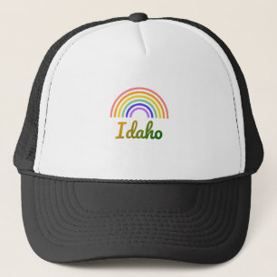 Gorra De Camionero Idaho - Viajes - Estado - Boise - Retro - Mapa