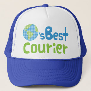 Gorra De Camionero Idea del regalo para el mensajero (mundos mejores)