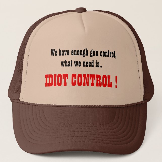 gorra de camionero Idiot Control (Anverso)