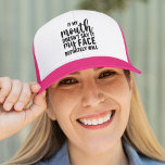 Gorra De Camionero If my Mouth Doesn't say it funny sarcastic<br><div class="desc">Diseño lindo con frase sarcastica para mujeres con la frase "IF MY MOUTH DOESN'T SAY IT MY FACE DEFINITELY WILL" ideal para regalar en cualquier ocasion a esa persona amante de las frases sarcasticas y divertidas. No lo piense y regale o regalese esta linda playera con frase sarcastica para mujeres...</div>