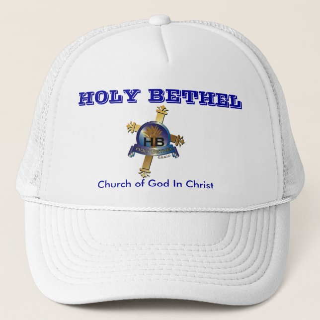 Gorra De Camionero Iglesia santa del Bethel de dios en el casquillo (Anverso)