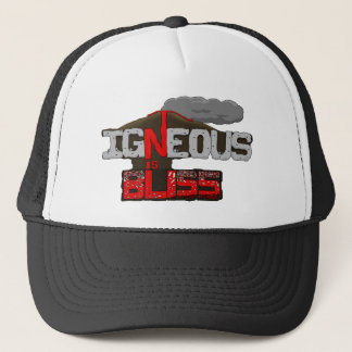Gorra De Camionero Ígneo es Felicidad Impresión de Volcán
