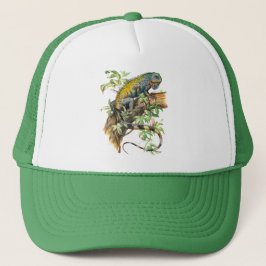 Gorra De Camionero iguana verde