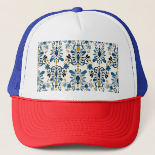 Gorra De Camionero Ikat tie-dye, acuarela tribal