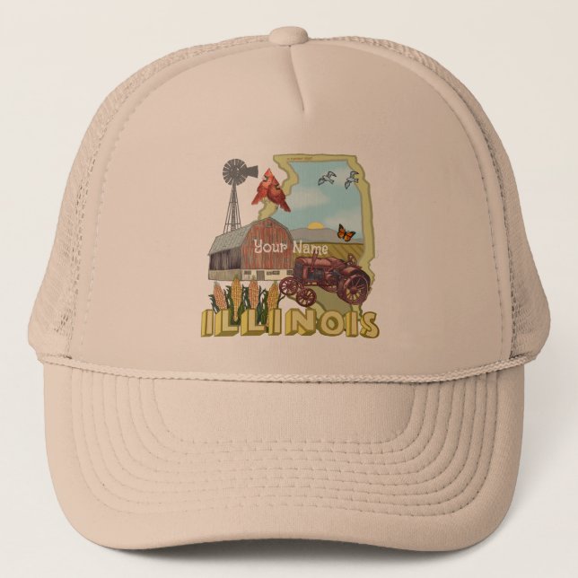 Gorra De Camionero Illinois (Anverso)