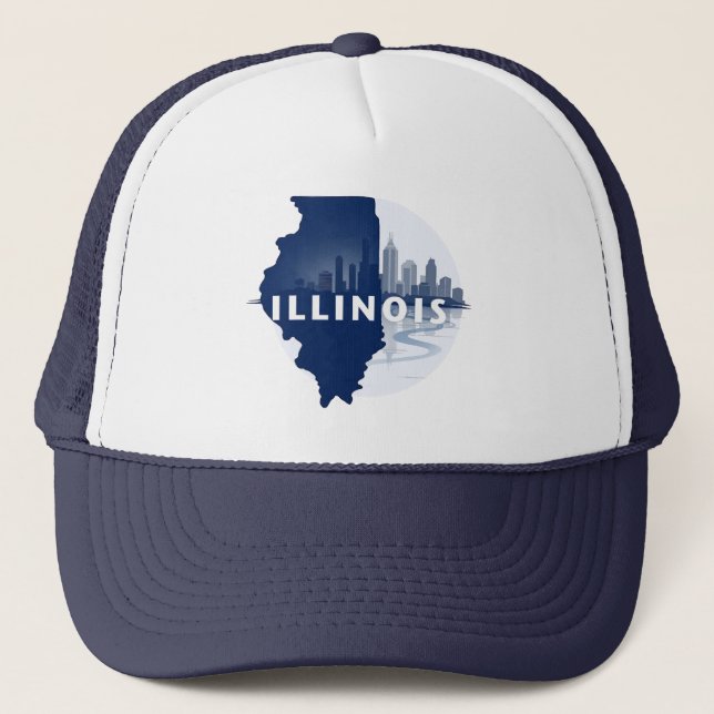 Gorra De Camionero Illinois Estados Unidos de América (Anverso)