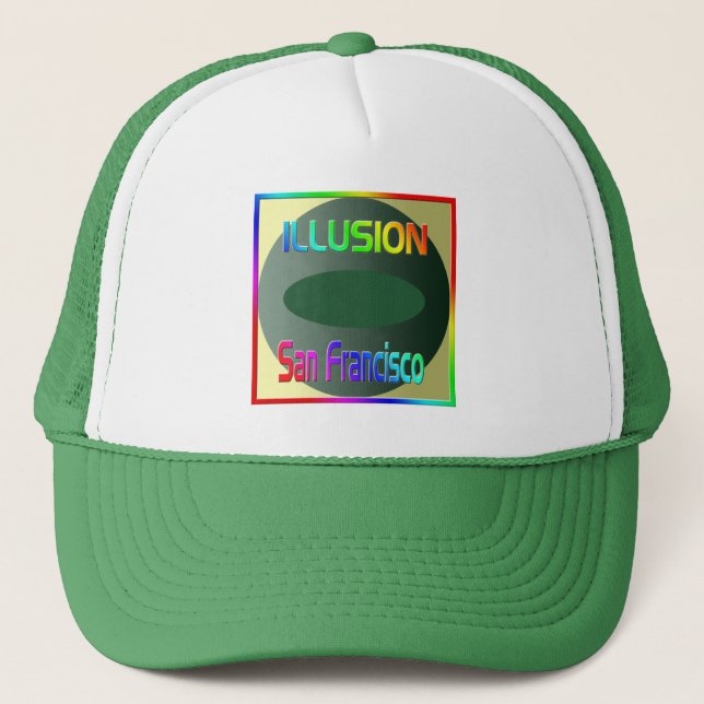 Gorra De Camionero "ILLUSION San Francisco" Sombrero! (Anverso)