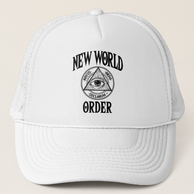 Gorra De Camionero Iluminación del nuevo orden mundial (Anverso)