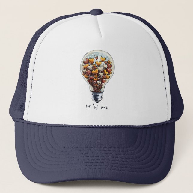 Gorra De Camionero Iluminado por amor (Anverso)