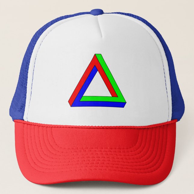 Gorra De Camionero Ilusión del triángulo óptico (Anverso)