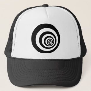 Gorra De Camionero Ilusión óptica hipnótica Círculos concéntrico