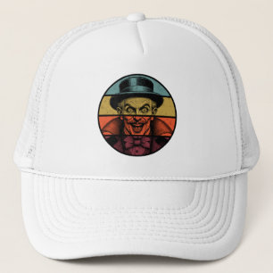 Gorra De Camionero Ilusionista retro loco de la cara