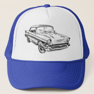 Gorra De Camionero Ilustracion 1957 del Bel Air de Chevy