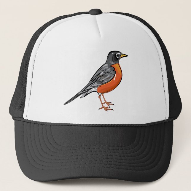 Gorra De Camionero Ilustracion americano del vector del pájaro del (Anverso)
