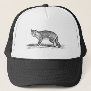 Gorra De Camionero Ilustracion astuto del Fox del vintage - zorros