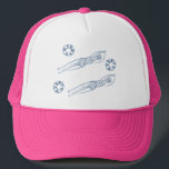 Gorra De Camionero Ilustracion azul para nadadores de Snicro artístic<br><div class="desc">Con un moderno ilustracion de mujeres sincronizadas nadadoras artísticas. Los nadadores artísticos presentan un diseño de colores pastel. Regalo del equipo de natación de Guay. regalo de equipo de natación sincronizado, entrenador de natación sincronizado. El equipo de chicas de nadadores artísticos ofrece ideas. Decoración artística de natación en casa, papelería...</div>