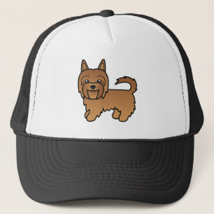 Gorra De Camionero Ilustración Bonita de Perro Terrier Australiano Ro