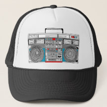 ilustracion boombox de los años 80