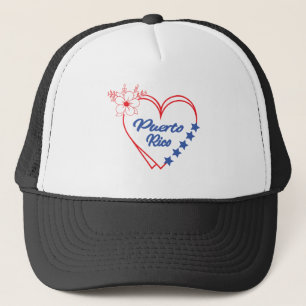 Gorra De Camionero Ilustracion cardíaco Guay Floral Puerto Rico