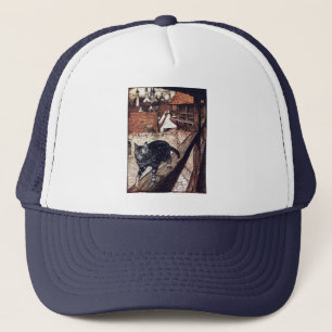 Gorra De Camionero Ilustracion Castle Cat Rackham