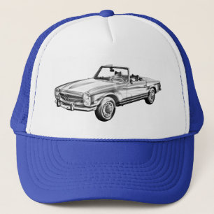Gorra De Camionero Ilustracion convertible Mercedes Benz 280 SL
