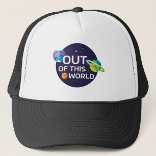 Gorra De Camionero Ilustracion cósmico fuera de este espacio ultrater