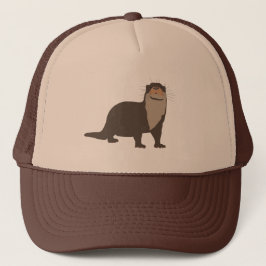 Gorra De Camionero Ilustracion Cute Otter 
