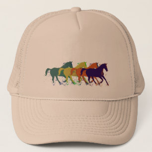 Gorra De Camionero ilustracion de caballos