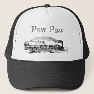 Gorra De Camionero Ilustracion de cosecha de vapor personalizado