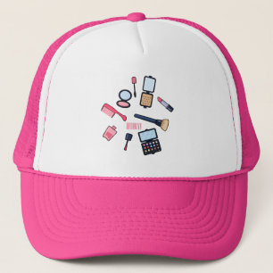 Gorra De Camionero Ilustracion de cosméticos/personalizados de maquil
