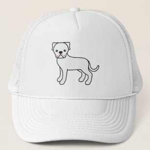 Gorra De Camionero Ilustración de dibujos animados de Bulldog America
