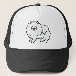 Gorra De Camionero Ilustración de dibujos animados de perro juguete p