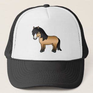 Gorra De Camionero Ilustración de dibujos animados de poni Shetland c