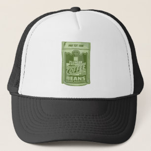 Gorra De Camionero Ilustracion de empaque de alimentos de café pop de